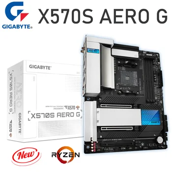 Дънна платка Gigabyte X570S AERO G AM4 с поддръжка на DDR4 Wi-Fi AMD Ryzen 3000 5000 Series AM4 CPU дънна Платка Настолна AMD X570 ATX Нова