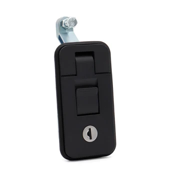 Заключване на врати на микробуса Превозни компресори, монтиране на багажник на кола, лесна за инсталиране заключване на колата (черен)