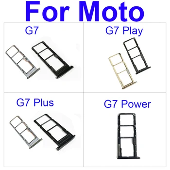 Притежателят на Тавата за Sim-карти За Motorola Moto G7/ G7 Plus/ G7 Play/ G7 Power Sim Micro Reader Слот За Карти, Адаптери Съединител резервни Части За Ремонт на