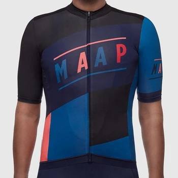 Ретро MAAP Лятна Велосипедна майк 2022 Командване състезателна облекло МТБ за скоростно спускане с планински велосипед Мъжки дишаща тениска с къс ръкав