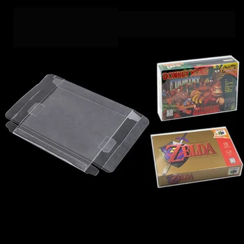 1 бр. прозрачни кутии за игрални касети N64 Cartridge Box Protector