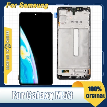 100% Оригинален AMOLED-екран за SAMSUNG Galaxy M53 LCD дисплей е Сензорен Екран за Samsung M53 SM-M536B SM-M536B/DS, SM-M536B LCD дисплей