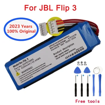 2023 година 100% Оригинален Нов Батерия 3,7 На 4200 mah GSP872693 Акумулаторна Батерия за JBL Flip 3, Комплекти Сиви Инструменти Flip 3