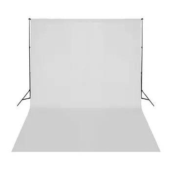 5X3 m, бял цвят фотофон, памук текстил, плат, екран за студийната фотография, хром фон, плат