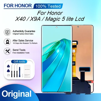 6,67 инча за Huawei Honor X9A, LCD дисплей със сензорен панел, дигитайзер,-дисплей за Честта X40 Magic 5 Lite на колекцията с рамка