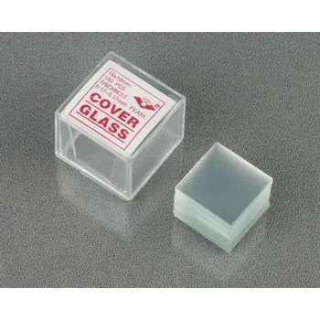 AmScope 100 бр. Предварително обелени кръгли стъклени капачки с диаметър от 18 мм за микроскоп Coverslips CS-R18-100