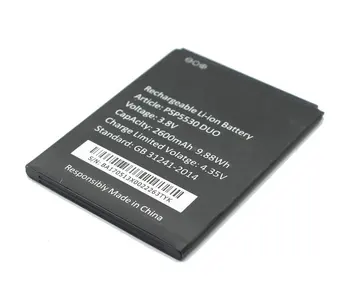 Ciszean 1 бр. Сменяеми батерии За Prestigio Обзавеждане за PSP 5530 DUO Обзавеждане за PSP5530 DUO 2600 mah 3,8 dc Батерия на Мобилния Телефон Batteria Batterij