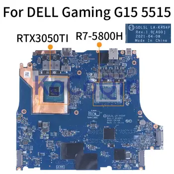GDL5L LA-K454P За DELL G15 Gaming 5515 дънна Платка на лаптоп 02N46G 00VT1V 0PGC5N 0R3CDX RTX3050 RTX3050TI дънна Платка на лаптоп DDR4