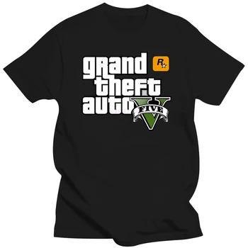 Grand Theft Auto GTA Мъжка Тениска Градинска най-Дългата от GTA 5 Тениска Мъжки тениски на Известната Марка от Памучни Тениски за Двойки GTA5