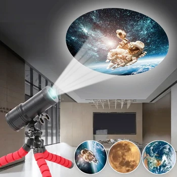 Led проектор Star Galaxy, на Звездното Небе, Въртенето на Нощна светлина, лампа Earth Moon, Украсата на Дома Спални, Нощна лампа, Атмосферното Осветление