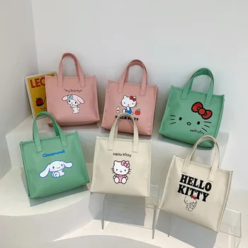 Sanrio Hello Kitty My Melody Cinnamoroll Kawai Карикатура Аниме Чанта За Съхранение На Сладка Новата Водоустойчива Ръчно Косметичка Подарък За Момичета