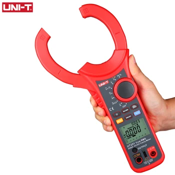 UNIT Digital Технологична Meter UT221 2000A Клещи ac адаптер за постоянен Ток, амперметър, волтметър, тестер за честотата на съпротива True RMS