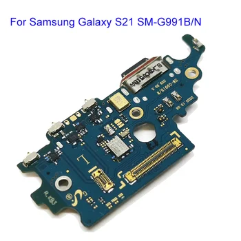 USB Зареждане Микрофон Такса Докинг Порт Гъвкав Кабел За Samsung Galaxy S21FE Plus Ultra G991B G996U Ремонт, Резервни Части