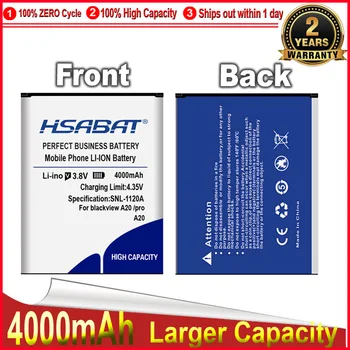 Батерия HSABAT 0 Cycle 4000mAh за Blackview A20 A 20 Pro, Висококачествен Взаимозаменяеми Батерия за вашия мобилен телефон