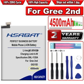 Батерия HSABAT 4500mah живот G0215D за мобилен телефон Gree 2-ро поколение