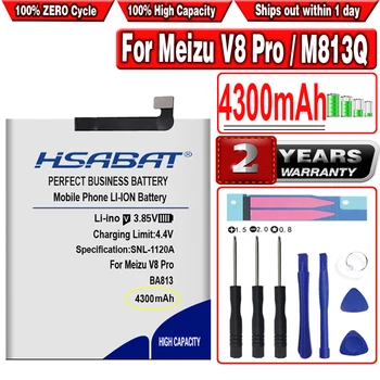 Батерията с голям капацитет HSABAT 4300 mah BA813 за смартфон Meizu V8 Pro V8Pro M813Q M813H