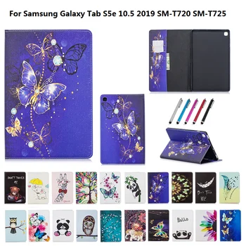 Боядисани Калъф за таблет Samsung Galaxy Tab S5E 2019, калъф SM-T720, SM-T725 За Galaxy Tab S5E, 10,5 
