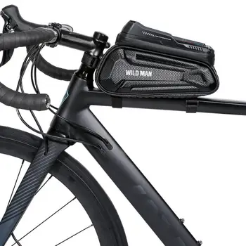 Велосипедна чанта с рамка и предната част на тръбата, велосипедна чанта, водоустойчив калъф за телефон, държач, 7-инчов сензорен екран, чанта за шоссейного под наем, аксесоари за велосипед