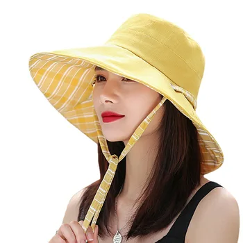 Градинска рибарска шапка с голям ръб, тъканно шапка дантела, сгъва шапка от слънцето, корейската шапка от слънцето, детска шапка за басейна
