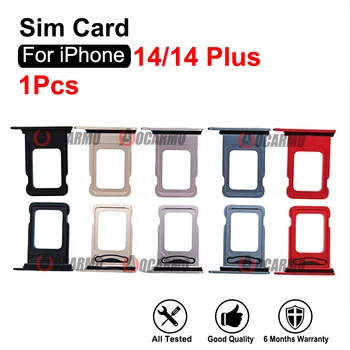За iPhone 14 14PLUS Две СИМ карти И Слот за Тава с Една Сим-карта Midnight Starlight Лилаво, Синьо, Червено Резервни Части