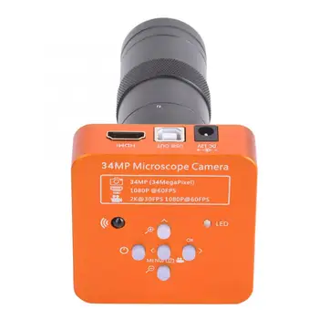 Камера за микроскоп 34MP USB изход Комплект за промишлени микроскоп с обектив 100X 100-240 В 
