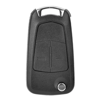Ключодържател сгъваем ключ за кола кутия за ключове Сгъваема кутия за ключове 2 бутона Ключодържател Замяна на Автомобил за мъже Автомобил Opel Astra H 