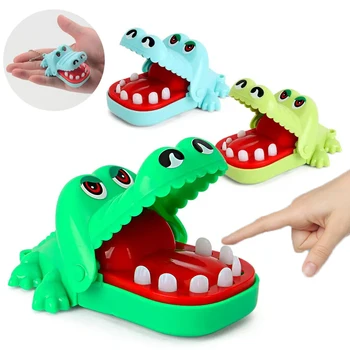 Кусающийся крокодил, ужасна играчка, трик, Декомпрессионная игра с аллигатором, детски забавни неща, Играчки за ухапване от крокодил, детски подарък