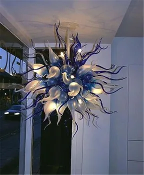 Луксозни Висящи полилеи led верига, тавана лампа за Спални от Бластване Стъкло на съвременното Изкуство