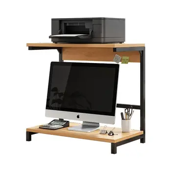 Метален компютърен принтер, настолна поставка полк маса мебели маса организатор на притежателя подкрепа със склад за дрехи лавици геймър