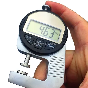 Мини 0,01 мм цифров дебелометрия 12,7 мм и Голям LCD дисплей с електронен циферблат, инструмент за измерване на дебелината на гъба