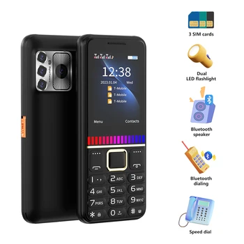 Мобилен телефон СЕРВО 2175, двойно фенерче, високоговорител, Bluetooth-предизвикателство, вълшебен глас, HD-камера, черен списък, бутон видеоплеера, мобилен телефон