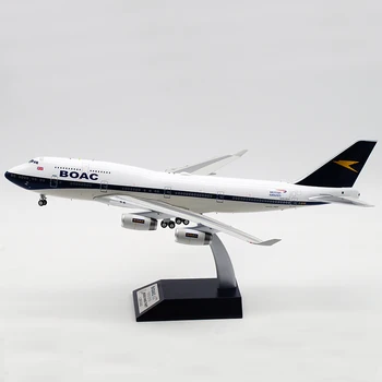 Модел на BOAC Airline airplane 747 B747-400 G-BYGC в мащаб 1:200 с базово шаси от сплав, играчка самолет