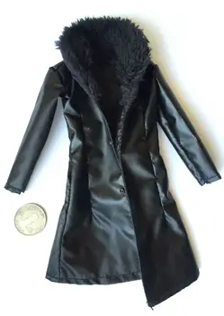 Модел палто с яка от gangster кожа 1/6 за 12-инчов мъжки фигурки