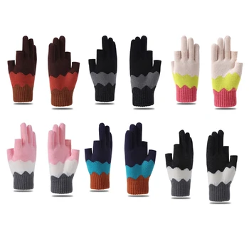 Ръкавици за шофиране, меки ръкавици за момичета, зимни ръкавици със сензорен екран на два пръста