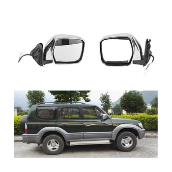 Странично огледало за обратно виждане външна врата възли за Toyota Land Cruiser Prado LC90 1996-2002 5-за КОНТАКТИ RH Топъл 97910-60570