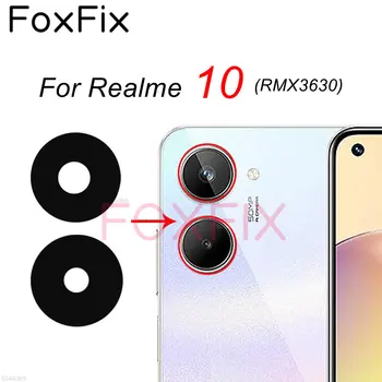Стъклен обектив на задната камера за подмяна на Realme 10 със самозалепваща стикер RMX3630