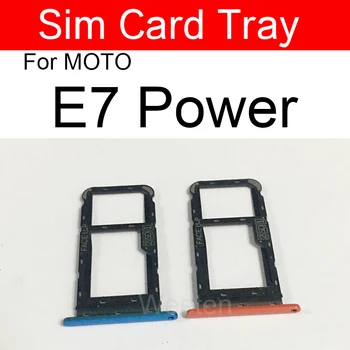 Титуляр Слота За Тава Сим-карта Motorola Moto E7 Power PAMH0001IN PAMH0010IN PAMH0019IN резервни Части За Адаптер За Четене на SD карти