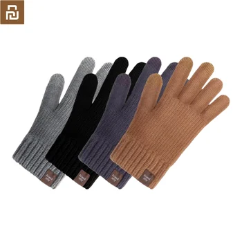 Топли кадифени ръкавици YouPin със сензорен екран, три пръста за жени и мъже, топли ръкавици с един пръст Golve, зимни подаръци