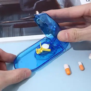Удобен нож за хапчета, Регулируема разделител за таблетки от пластмаса ергономичния си дизайн