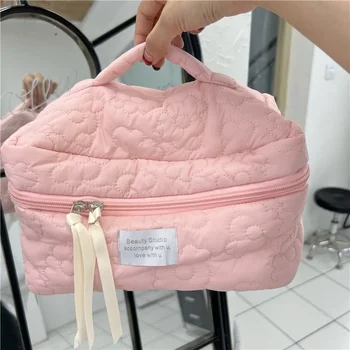 Цветен грим чанта козметични чанти за момичета преносим калъф за грим голям капацитет travel bag многофункционална чанта за пране