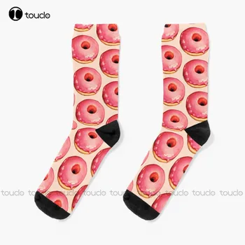 Чорапи-модел ягодов поничка, Зимни Чорапи Унисекс за възрастни, юношески младежки Чорапи, Персонални дигитален печат на 360 °