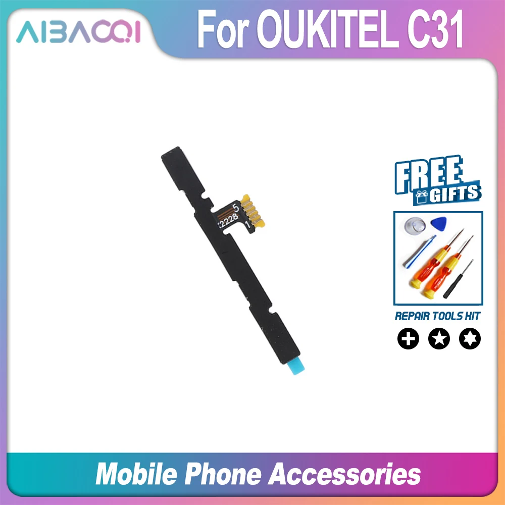 Нов кабел Бутони за регулиране на силата на звука на хранене резервни Части за смартфони, Аксесоари за телефони Oukitel C31 C31 Pro Phone . ' - ' . 0