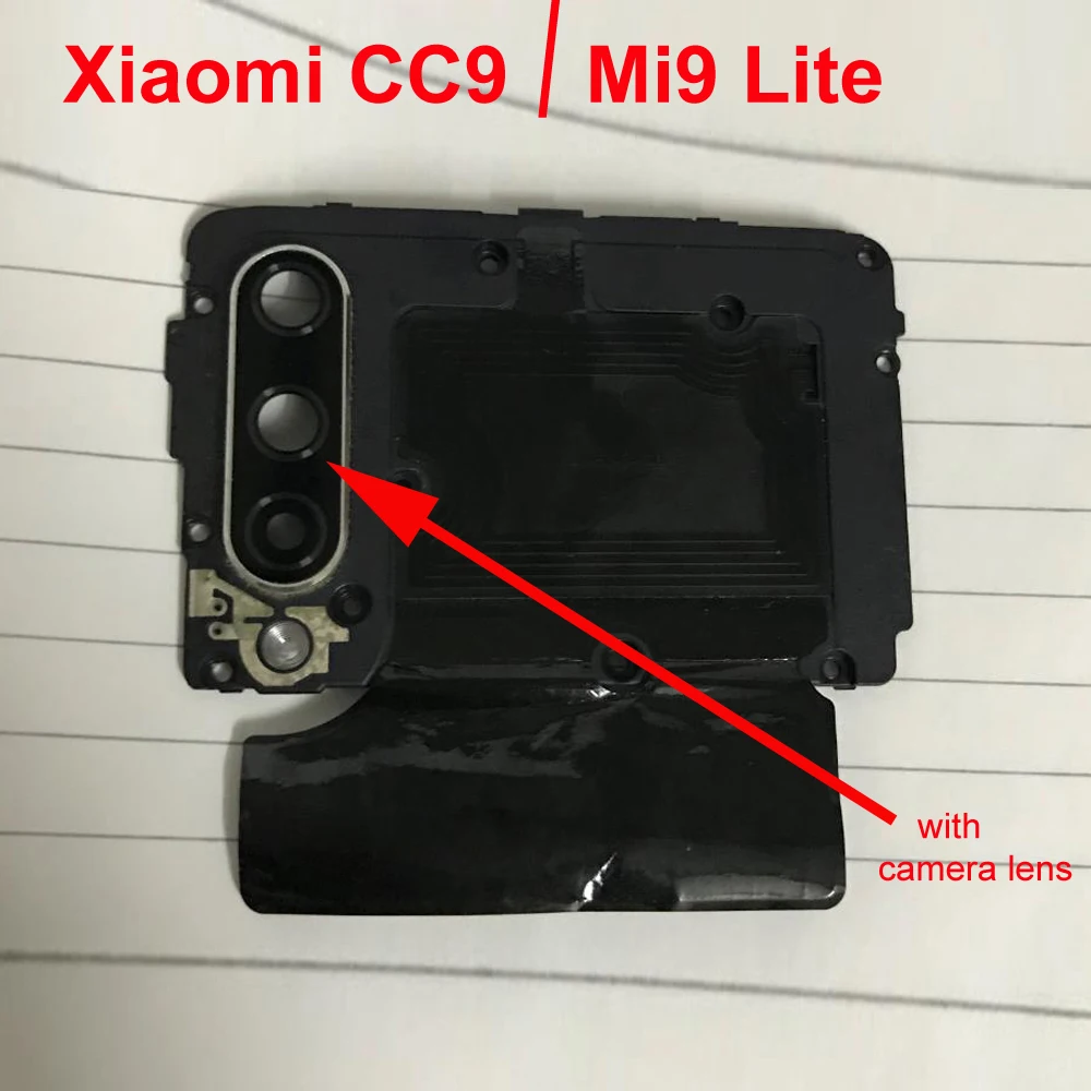 Оригиналът е за Xiaomi Mi CC9 Капак антена Екран на дънната платка рамката на корпуса калъф с обектива на камерата, за Xiaomi Mi9 lite с NFC . ' - ' . 0
