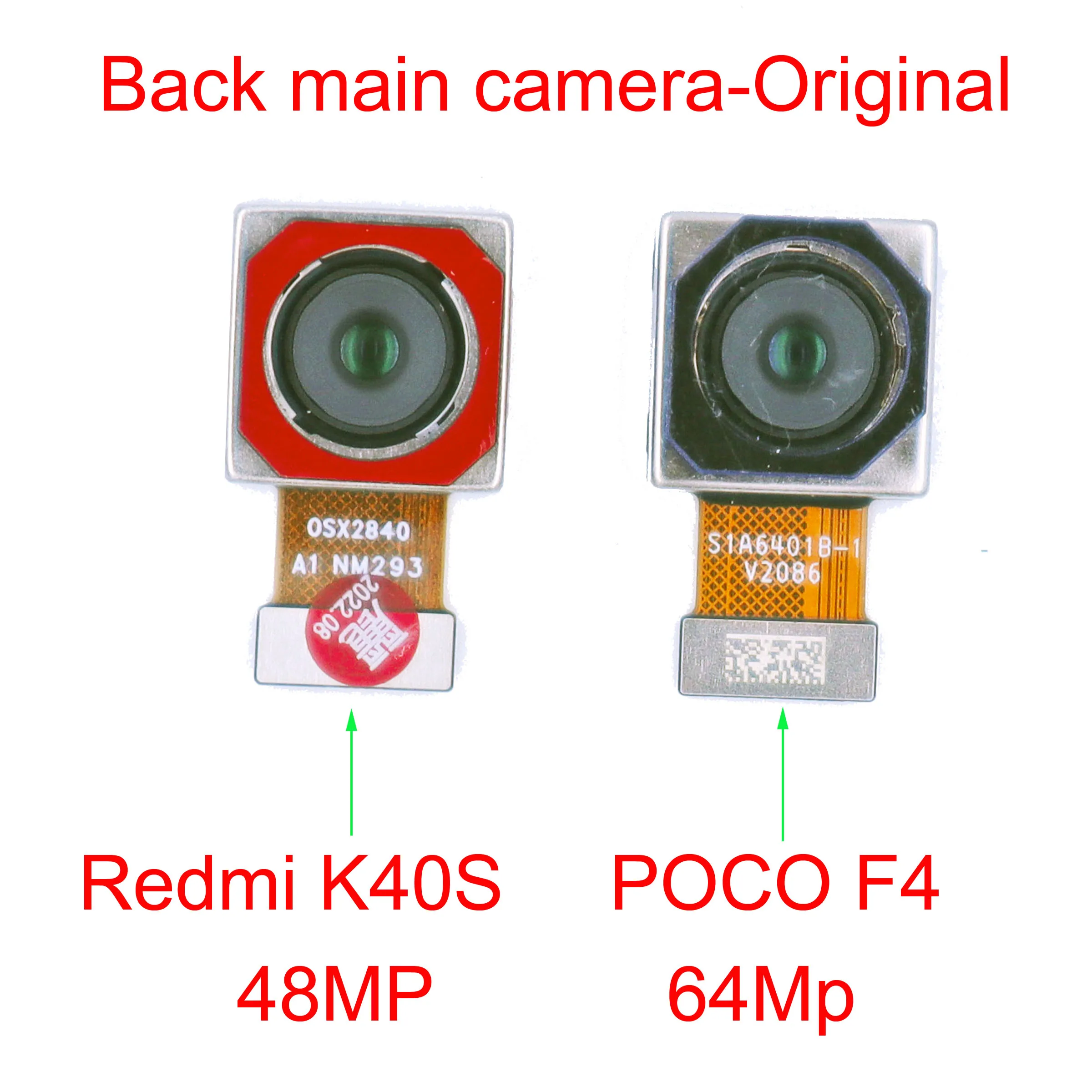 Оригиналната Нова Основната Камера за обратно виждане за Xiaomi Redmi K40S/POCO F4 Голям Модул на Основната Камера за обратно виждане Гъвкав Кабел, Резервни Части . ' - ' . 0