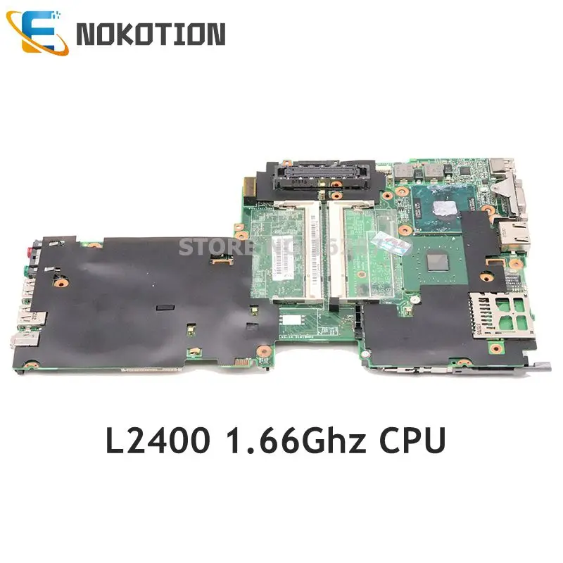 NOKOTION 42T0215 За IBM Lenovo X60s дънна Платка на лаптоп ThinkPad Дънната платка 48.4B501.05N L2400 1,66 Ghz Процесор DDR2 . ' - ' . 0