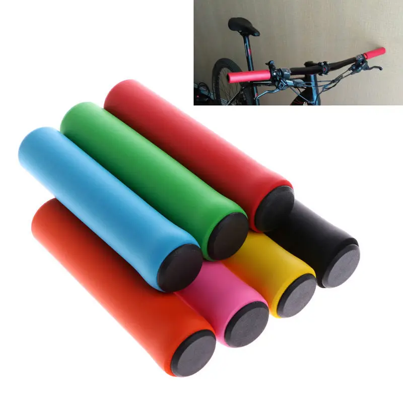 1 чифт силиконови велосипедни дръжки на открито МТБ, Дръжки за управление на планински велосипед, Мини Трайни осовите химикалки, Велосипедна част . ' - ' . 1