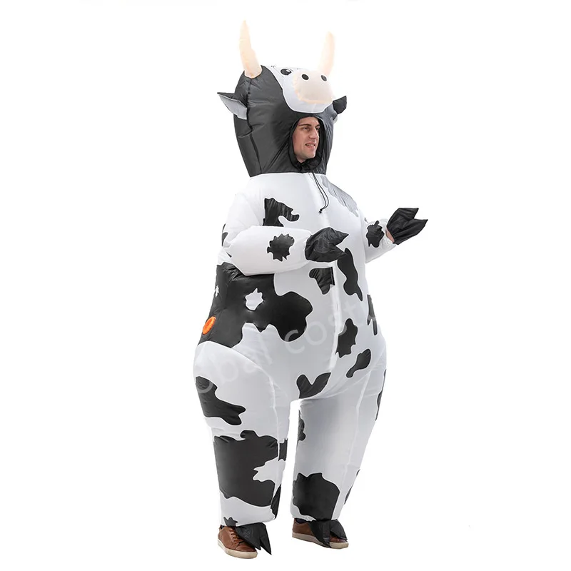 Надуваем костюм на крава за cosplay, забавно облекло с животни за мъже и жени, карнавальное шоу, Ден на Благодарността, празнична рокля маскарадное . ' - ' . 2