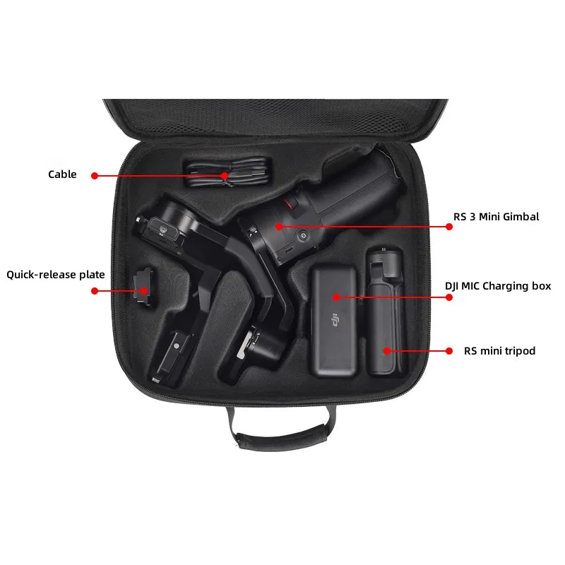 преносим калъф Ръчна Кардан Стабилизатор Комплект чанта за Статив DJI Mic зарядно устройство ще захранване на Скоростната Быстроразъемная плоча Чанта През Рамо за DJI RS 3 mini . ' - ' . 2