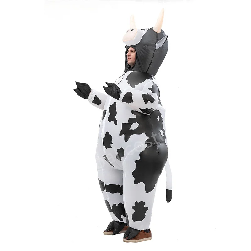 Надуваем костюм на крава за cosplay, забавно облекло с животни за мъже и жени, карнавальное шоу, Ден на Благодарността, празнична рокля маскарадное . ' - ' . 3