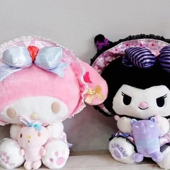 Колекция рокли Kawaii Sanrio Lolita, плюшен кукла Kuromi Melody, мультяшная кукла с пълнеж от памук, Малко окачване, подарък за момичета . ' - ' . 3